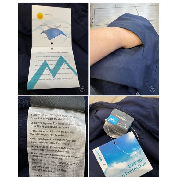 gorpcore outdoor Willit Elastic pullon trouser Large UPF 50+ sun protection - Picture 11 of 12